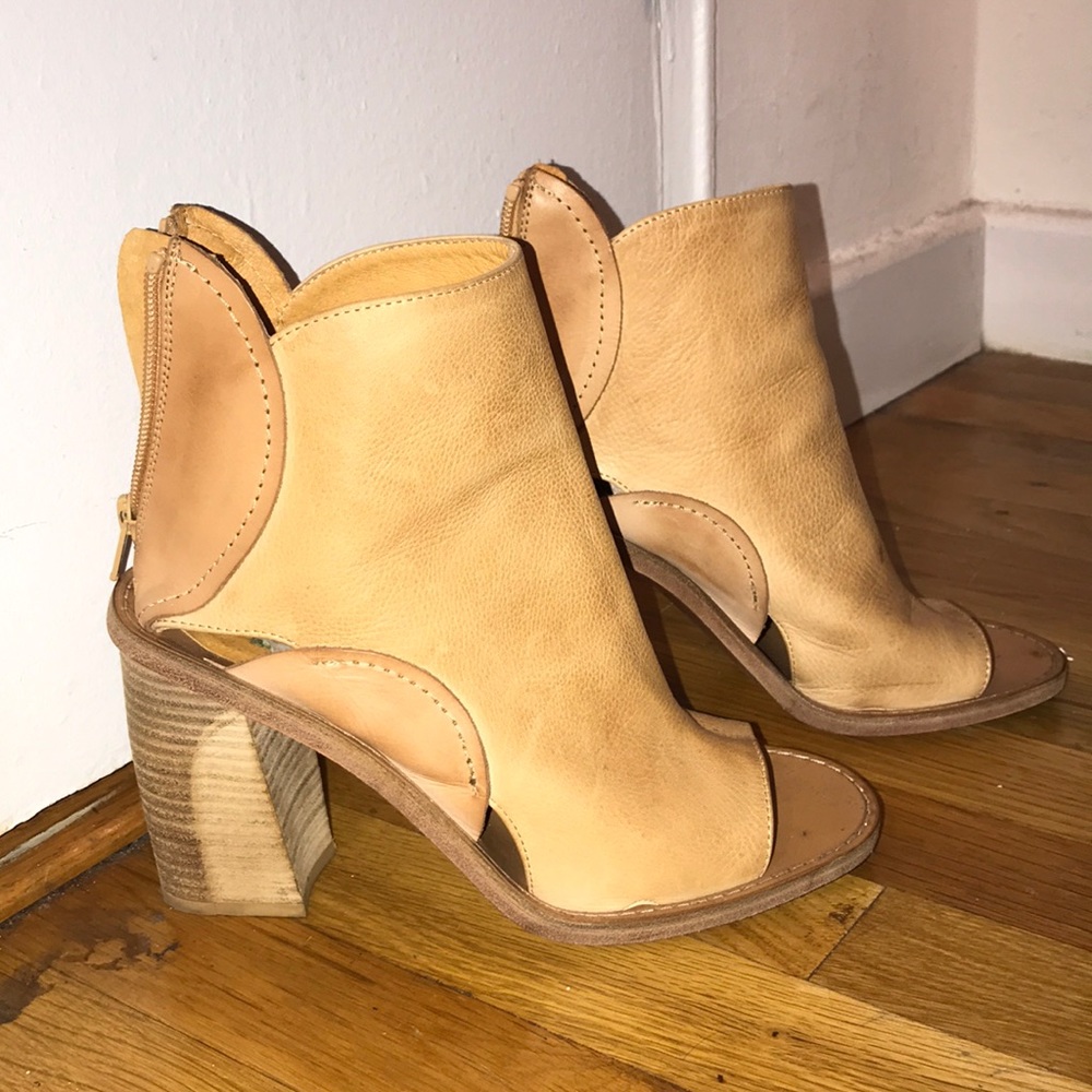 Free People Leather Heeled Sandal